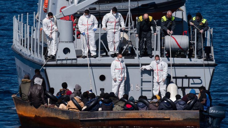 NextImg:Sicilian island sees record-high migrant arrivals by boat | CNN