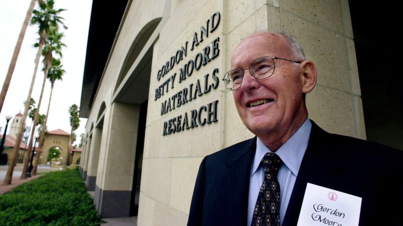 Intel co-founder Gordon Moore, author of 