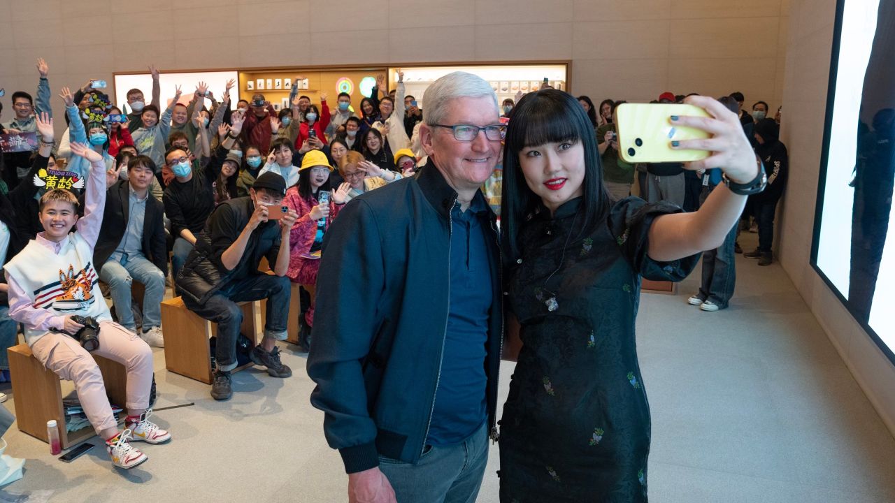Apple CEO Tim Cook is back in Beijing for the first time since 2019. 