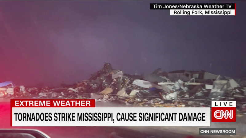 Severe weather across Southeastern US, witness says Mississippi town obliterated | CNN