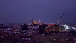 Tornado damage in Rolling Fork, Mississippi.