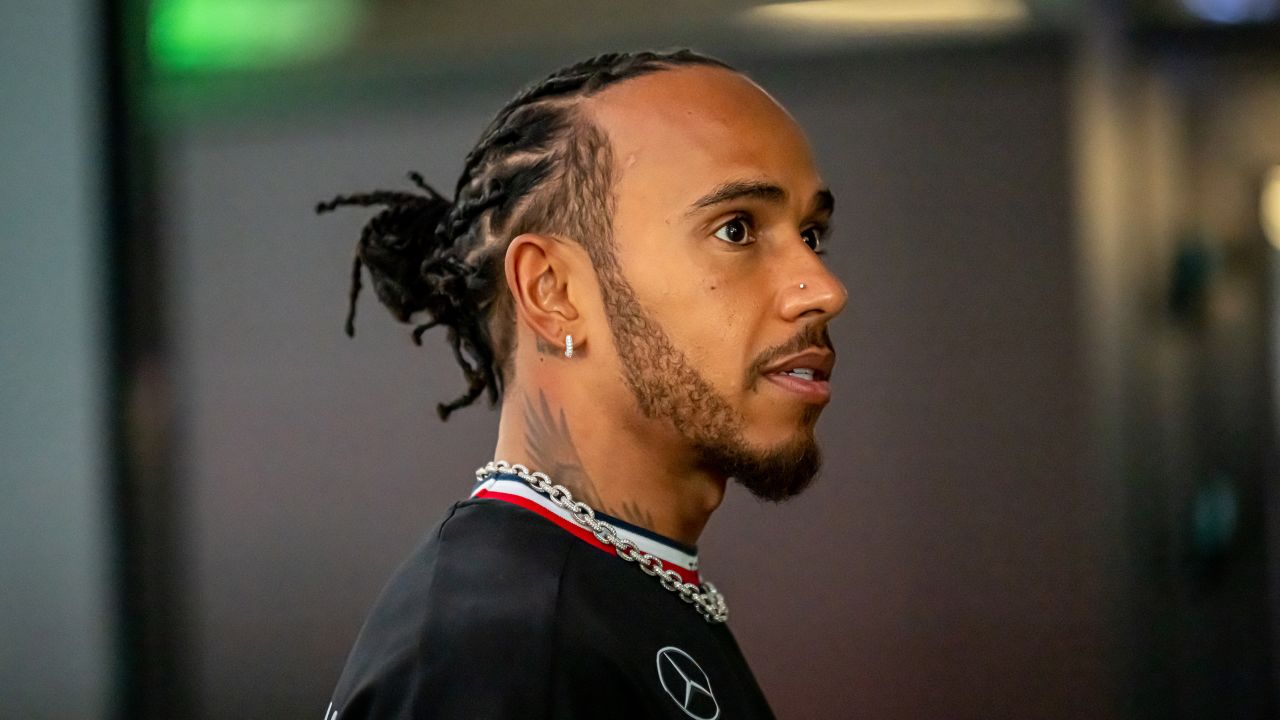 Lewis Hamilton competes in last week's Saudi Arabian Grand Prix in Jeddah.