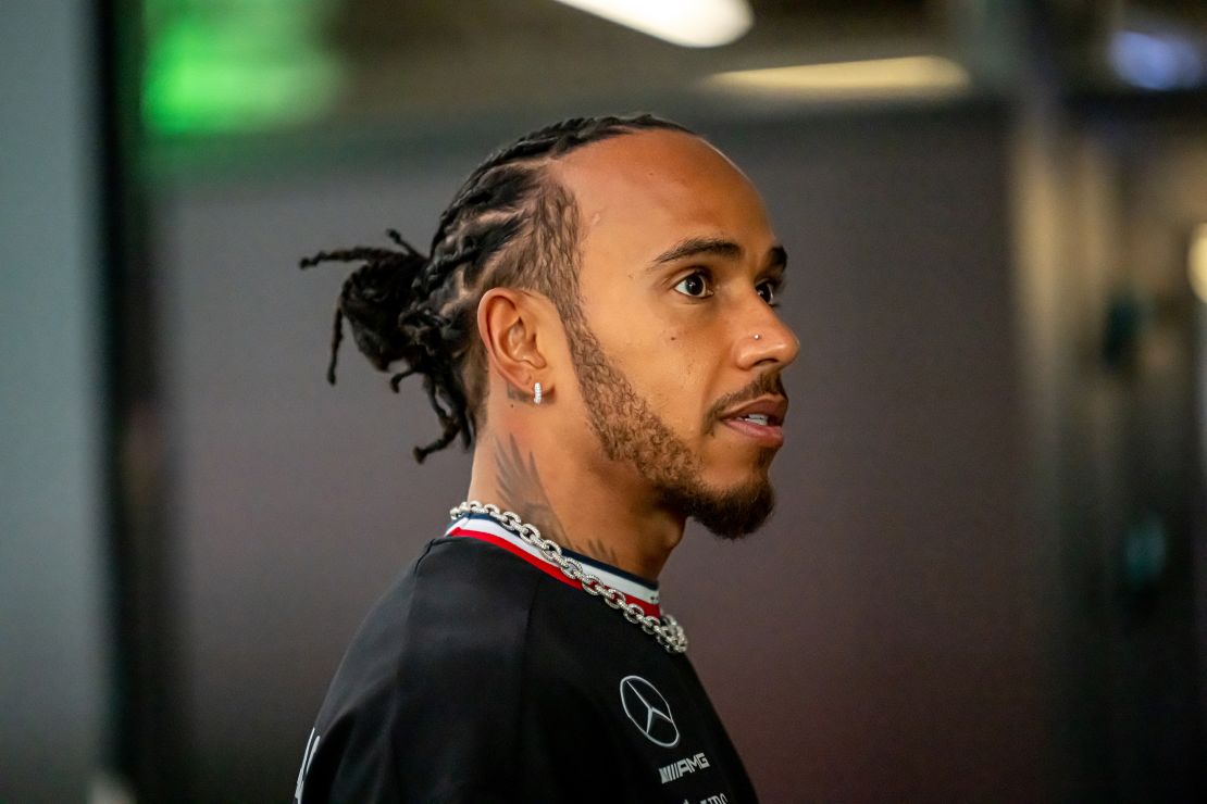 Lewis Hamilton competes in last week's Saudi Arabian Grand Prix in Jeddah. 