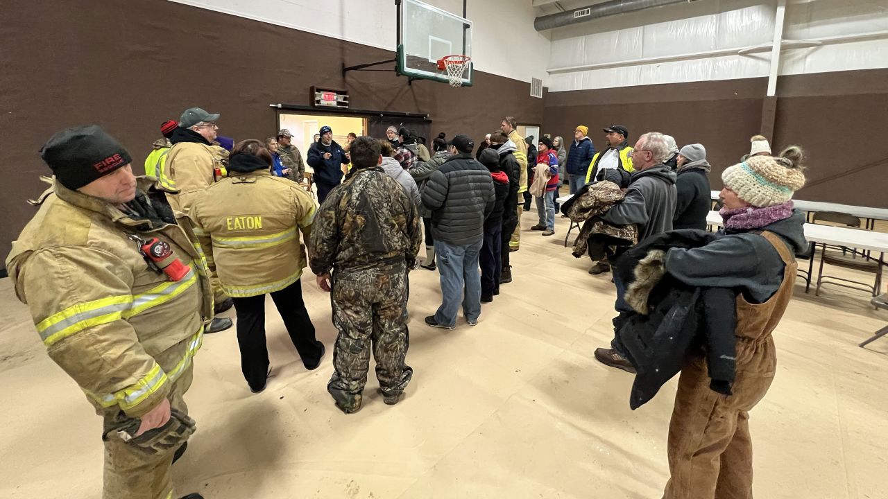Delaware County Emergency Management Agency Staff seen in Eaton, Indiana, helping coordinate the search operations for Scottie Morris with over 80 volunteers.