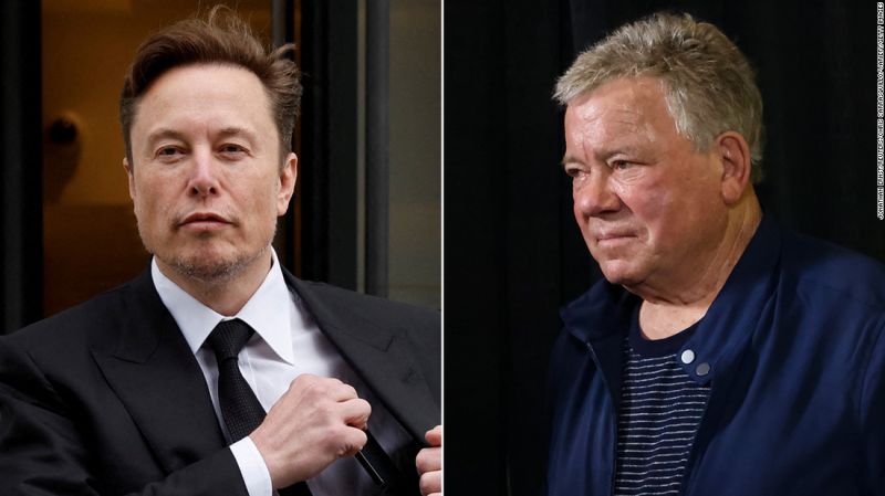 NextImg:William Shatner is mad he may have to pay to keep his blue Twitter checkmark. Elon Musk says too bad | CNN Business