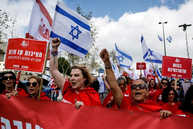 ‘Historic’ Strikes Leave Israel At Standstill With Crowds In Streets To ...