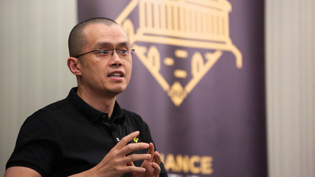 Changpeng Zhao, founder and CEO of Binance, speaks at an event in November 2022. 