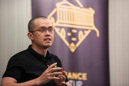 Changpeng Zhao, founder and CEO of Binance, speaks at an event in November 2022. 