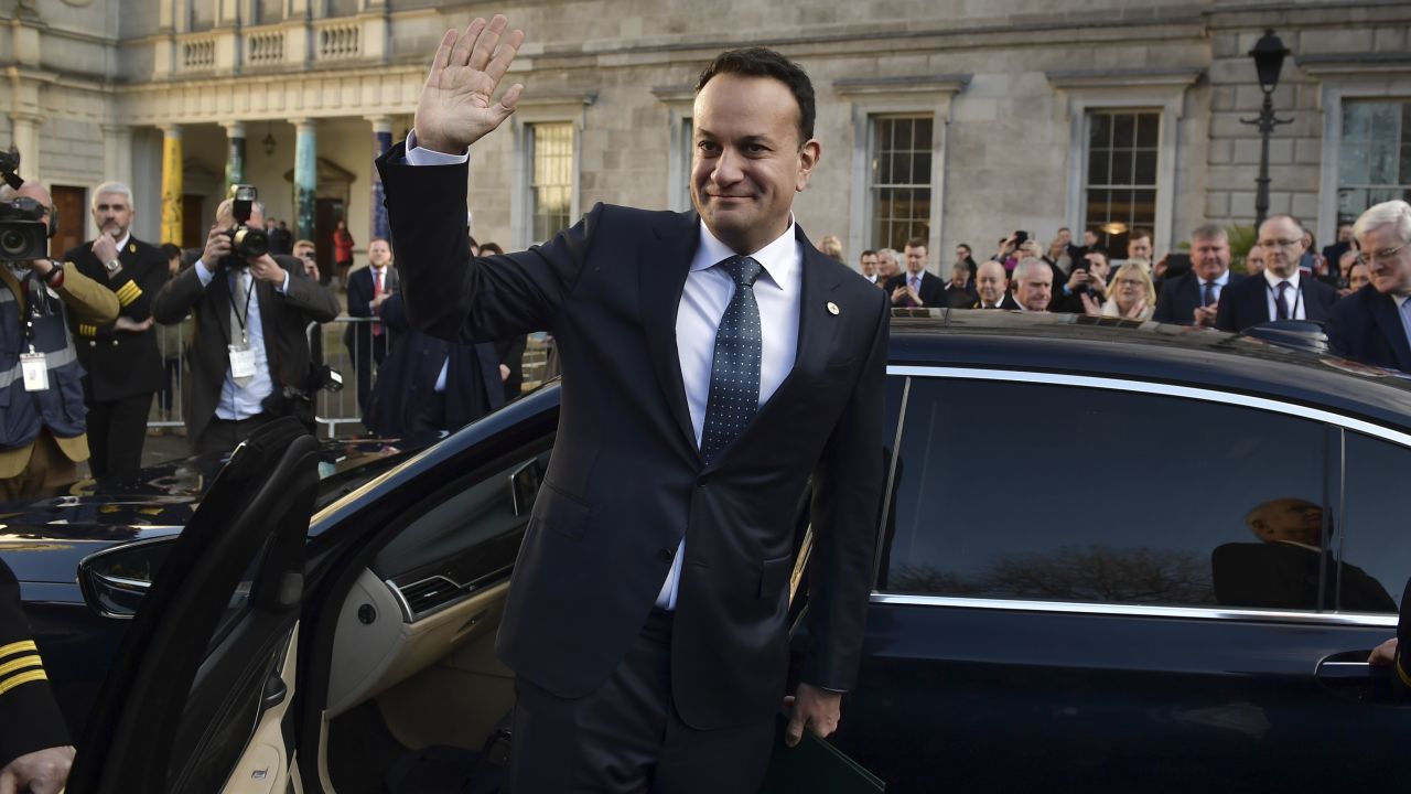 El primer ministro irlandés Leo Varadkar después de ser nominado como Taoiseach en Leinster House en Dublín, Irlanda, el 17 de diciembre de 2022.