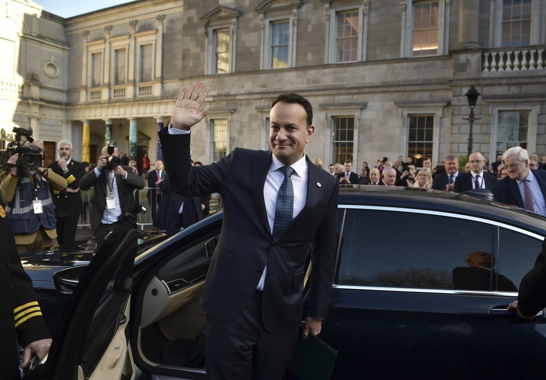 Irish prime minister Leo Varadkar after being nominated as Taoiseach at Leinster House in Dublin, Ireland on December 17, 2022.