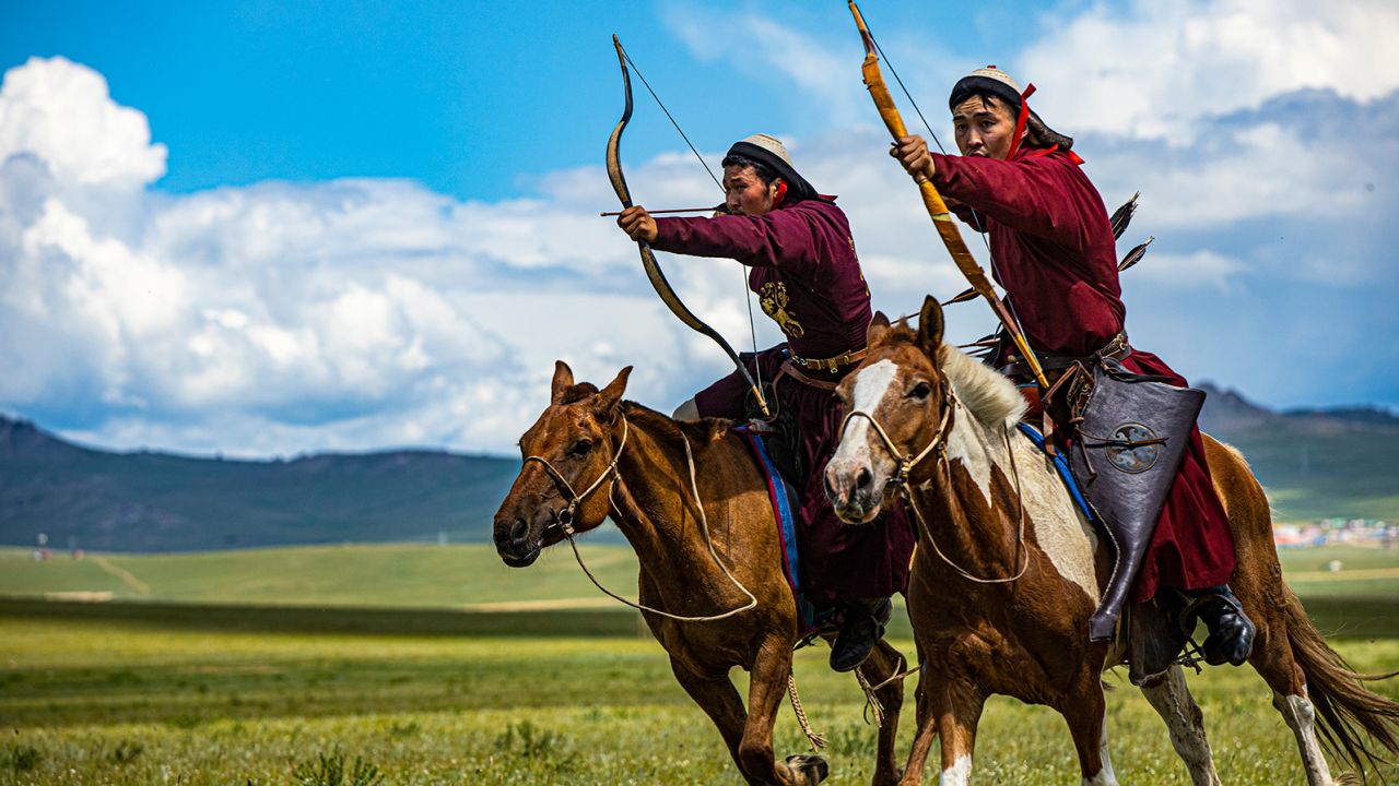 Mongolian archery is making a comeback. 