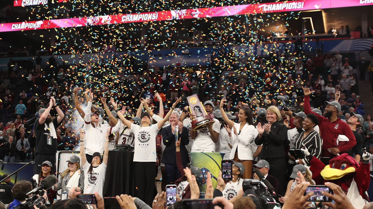South Carolina beat the UConn Huskies to win last year's women's NCAA championship.