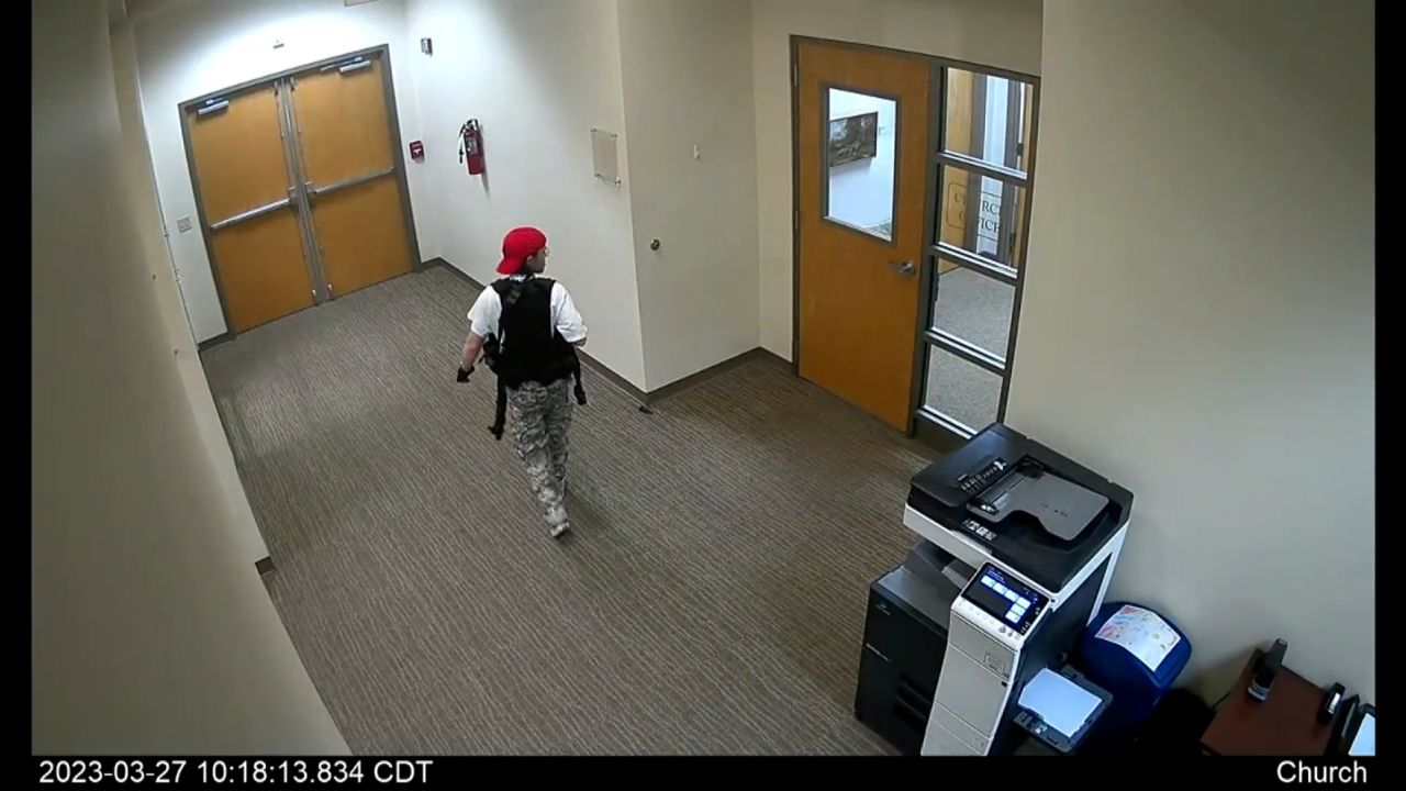 The moment school shooter Audrey Hale arrived at the Covenant School was captured in 2 minutes of surveillance video released by Metro Nashville Police.