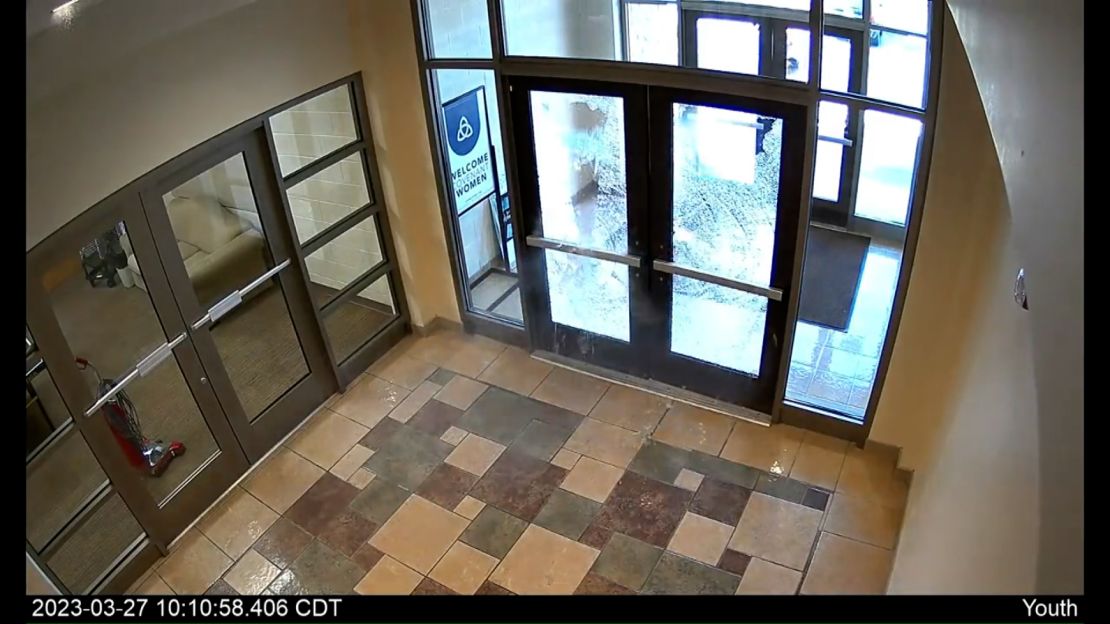 Audrey Hale shot throught the doors at The Covenant School to gain entry. 