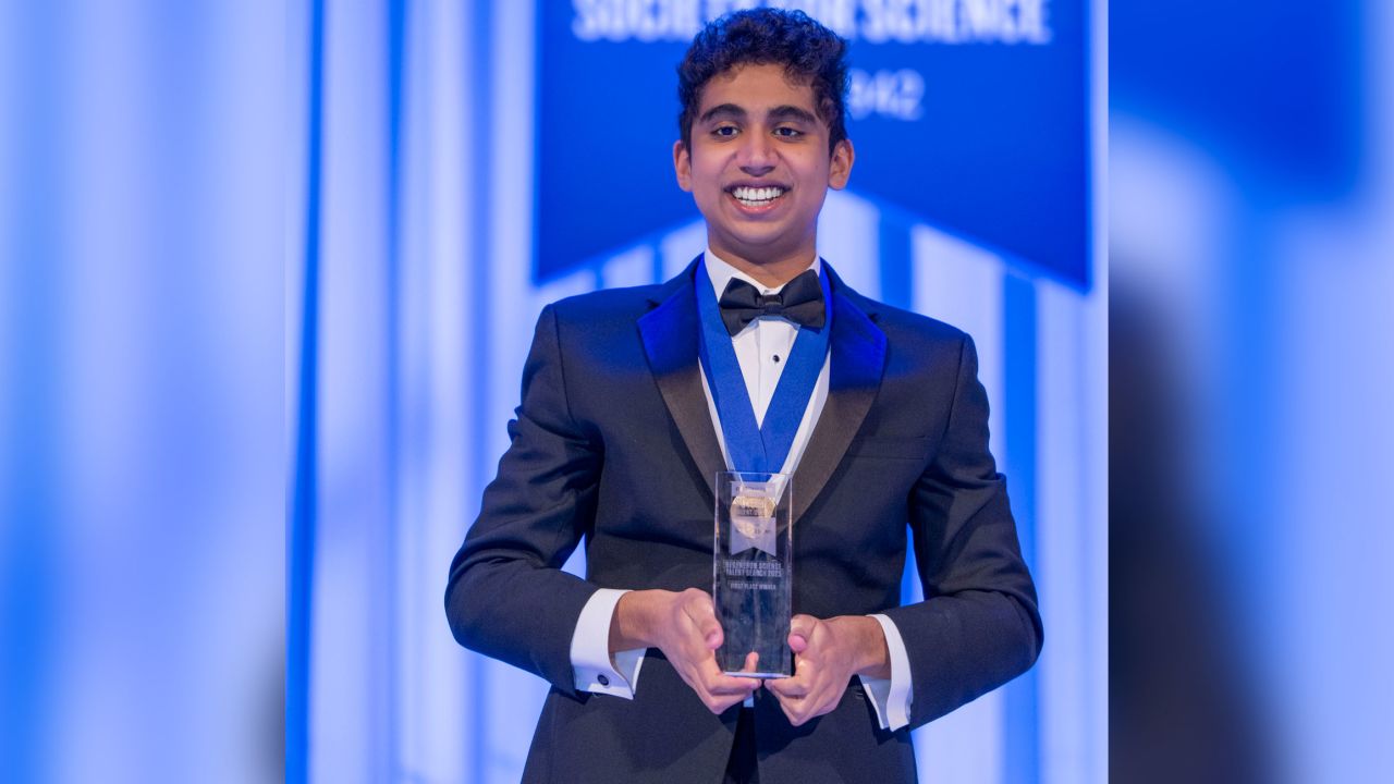 Neel Moudgal won first place in the Regeneron Science Talent Search.