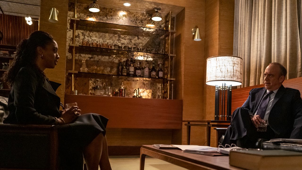 From left: Condola Rashad and Paul Giamatti in a scene from