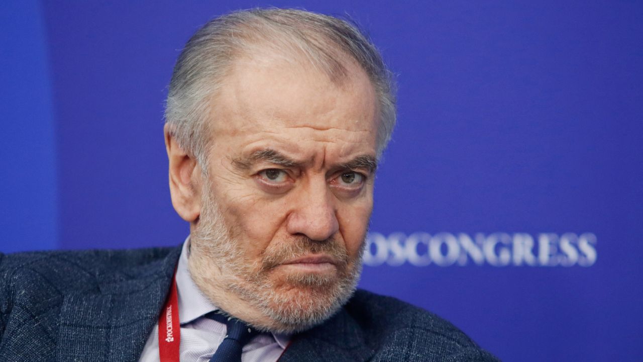 Valery Gergiev attends a session at the St. Petersburg International Economic Forum 2022 in St. Petersburg, Russia.