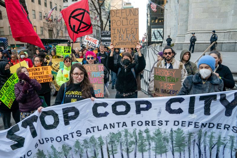 Atlanta S So Called Cop City Is Igniting Protests Here S What We   230329082824 01 Atlanta Cop City Protest New York 0309 