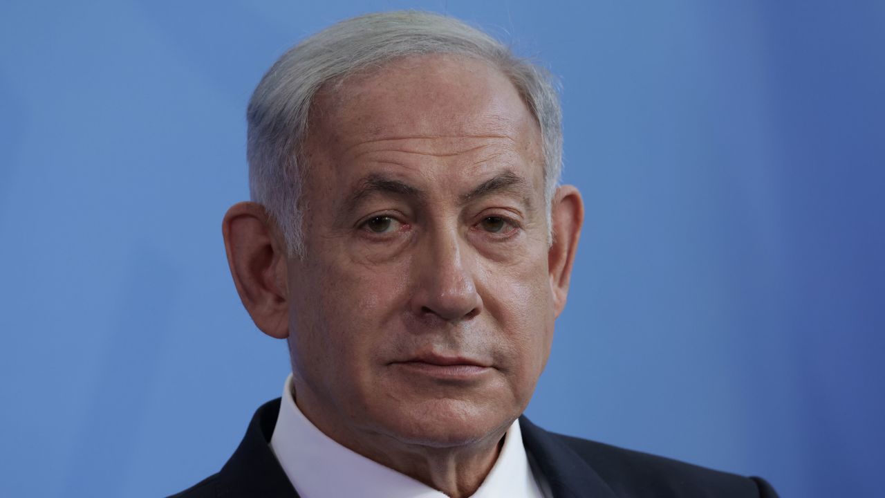 Israeli Prime Minister Benjamin Netanyahu speaks to the media on March 16 in Berlin, Germany. 