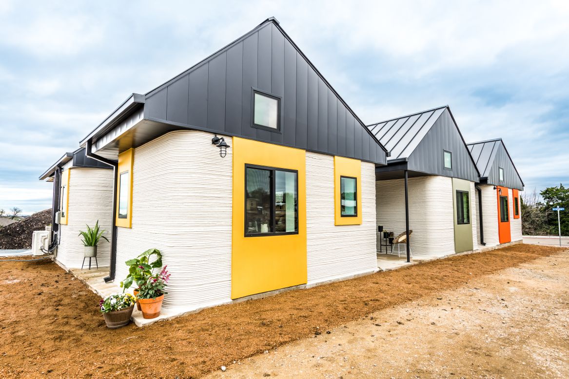 ICON is also responsible for projects where entire neighborhoods have been printed, such as the Community First project, built to house homeless people in Texas.