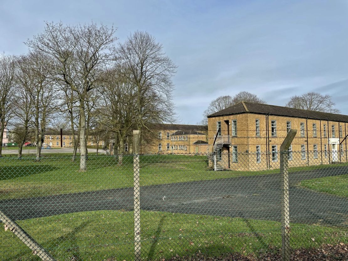 A view of RAF Scampton, in Lincoln, pictured on March 29, 2023. It is one of two military barracks the UK government has proposed for housing migrants.