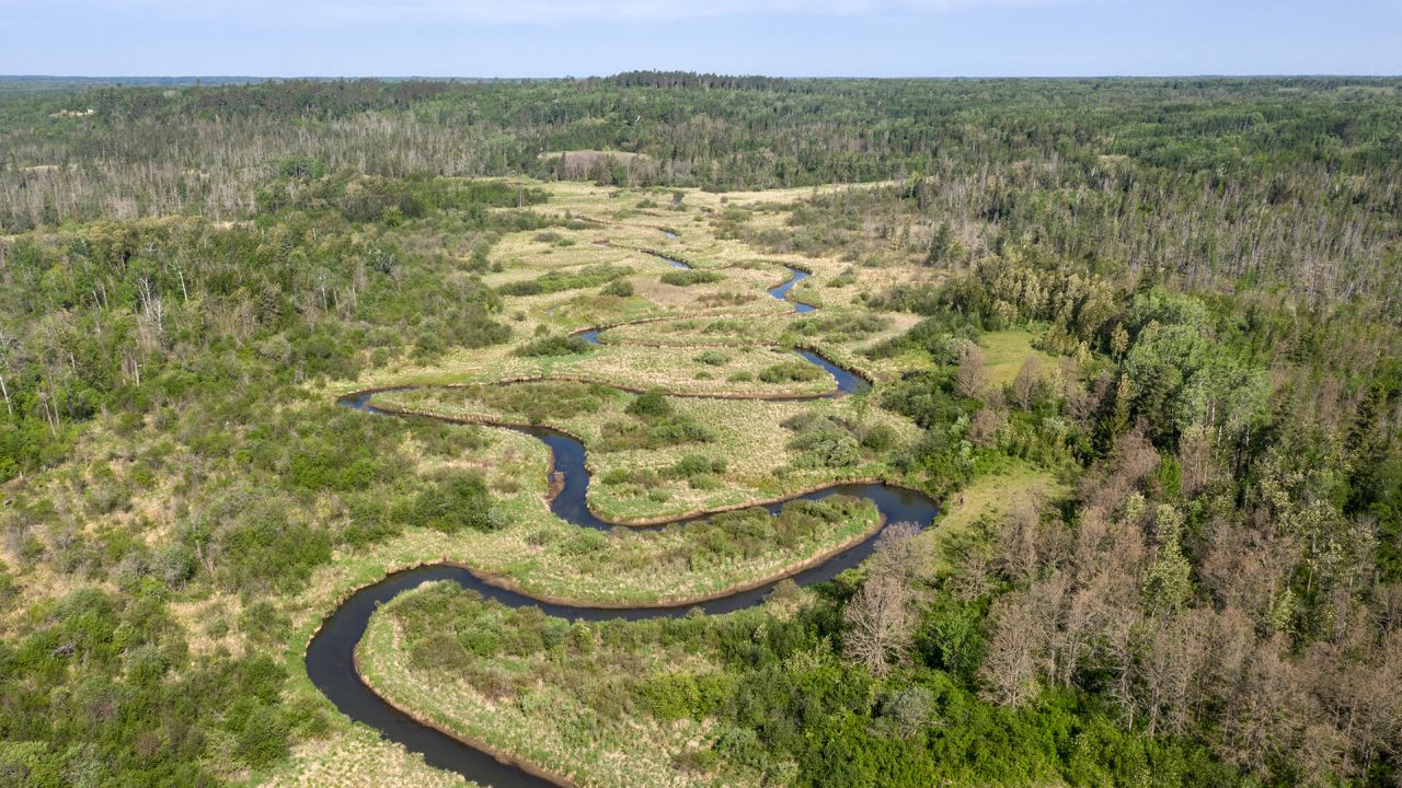 The Mississippi River, near Park Rapids, Minn. on June 6, 2021. The Clean Water Act allows the Environmental Protection Agency to regulate "waters of the United States," but the exact definition of such waters remains unclear. 