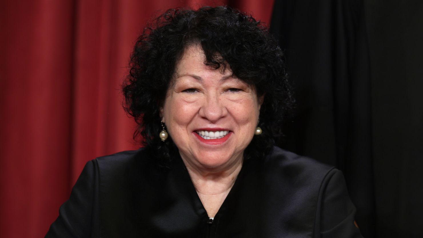 Supreme Court Justice Sonia Sotomayor poses for an official portrait at the East Conference Room of the Supreme Court building on October 7, 2022 in Washington, DC. 