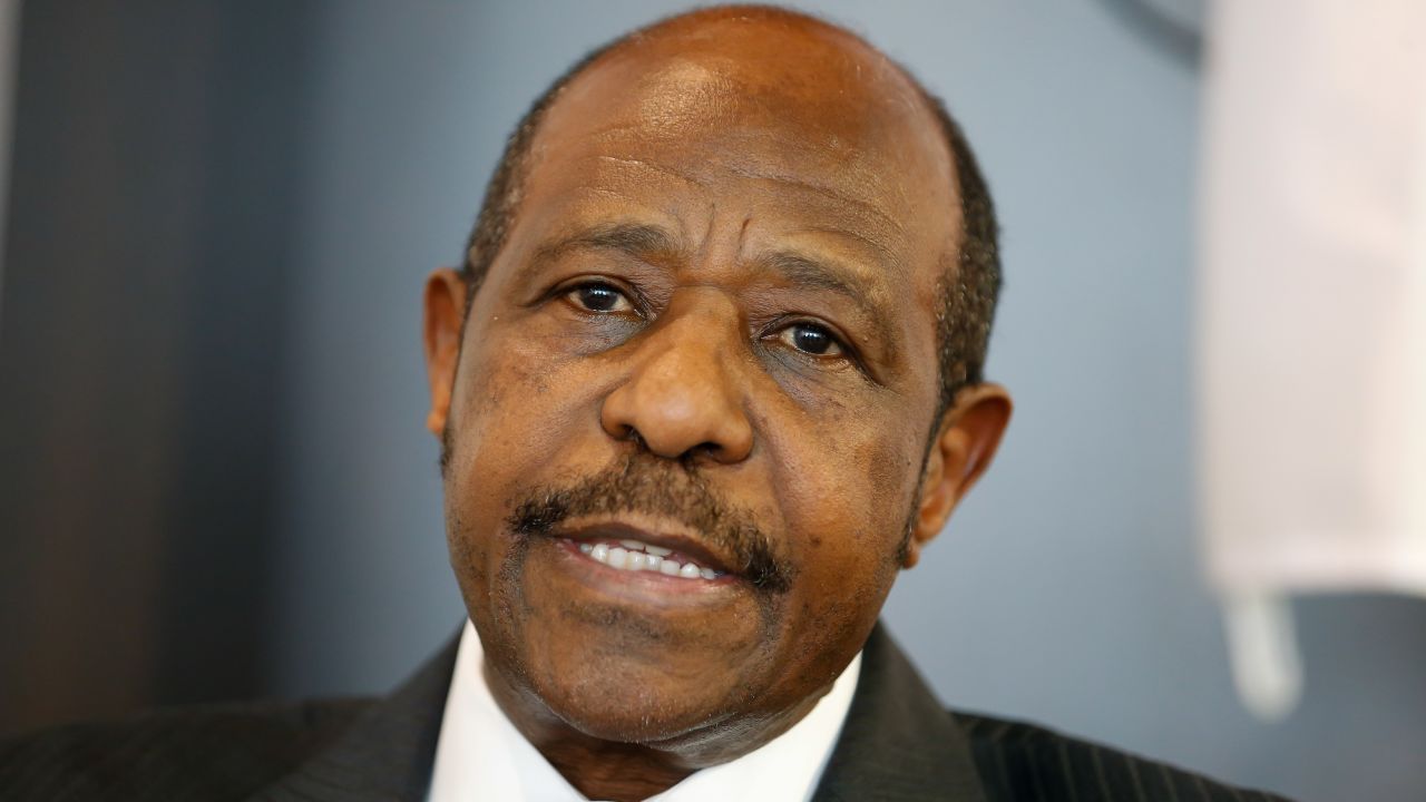 Paul Rusesabagina seen during a press conference in Brussels on Tuesday June 18, 2019. 