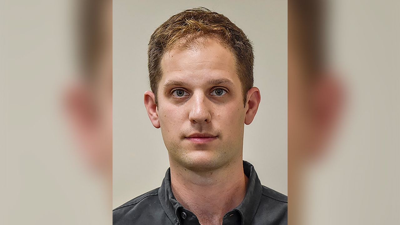 An undated ID photo of journalist Evan Gershkovich. - A US reporter for The Wall Street Journal newspaper has been detained in Russia for espionage, Russian news agencies reported Thursday, citing the FSB security services. "The FSB halted the illegal activities of US citizen Evan Gershkovich... a correspondent of the Moscow bureau of the American newspaper The Wall Street Journal, accredited with the Russian foreign ministry," the FSB was quoted as saying. He is "suspected of spying in the interests of the American government" and of collecting information "on an enterprise of the Russian military-industrial complex," agencies reported. (Photo by AFP) (Photo by -/AFP via Getty Images)