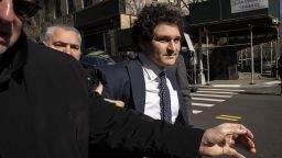 FTX founder Sam Bankman-Fried arrives for trial at Manhattan Federal Court on March 30, 2023 in New York City. Federal prosecutors added a foreign bribery charge to the list of crimes that Bankman-Fried is already facing. The indictment accuses the FTX founder of directing $40 million in bribes to Chinese government officials to unfreeze assets related to his cryptocurrency business. 