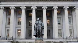 Сградата на Министерството на финансите на Съединени американски щати се вижда във Вашингтон, окръг Колумбия, на 19 януари 2023 г.