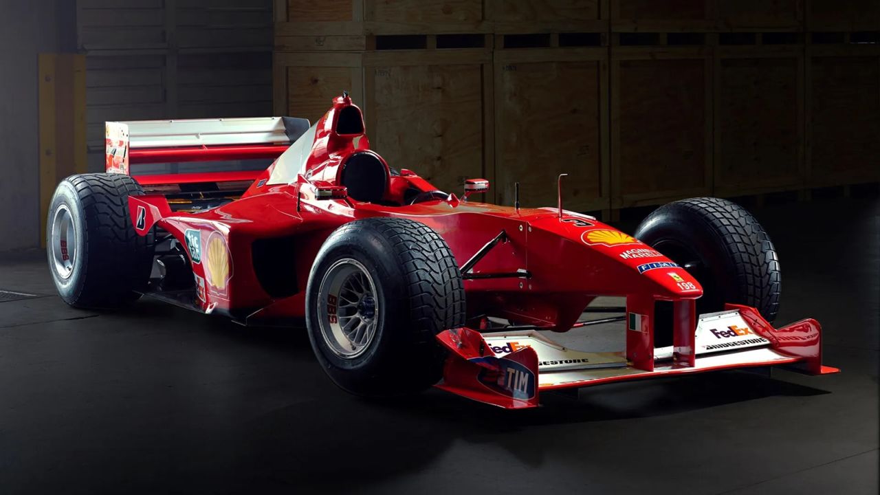 Michael Schumacher's Ferrari F1-2000 car is up for auction.