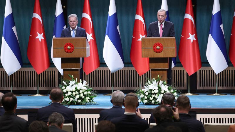 NextImg:Turkey approves Finland's NATO application, clearing the last hurdle. Sweden is still waiting | CNN