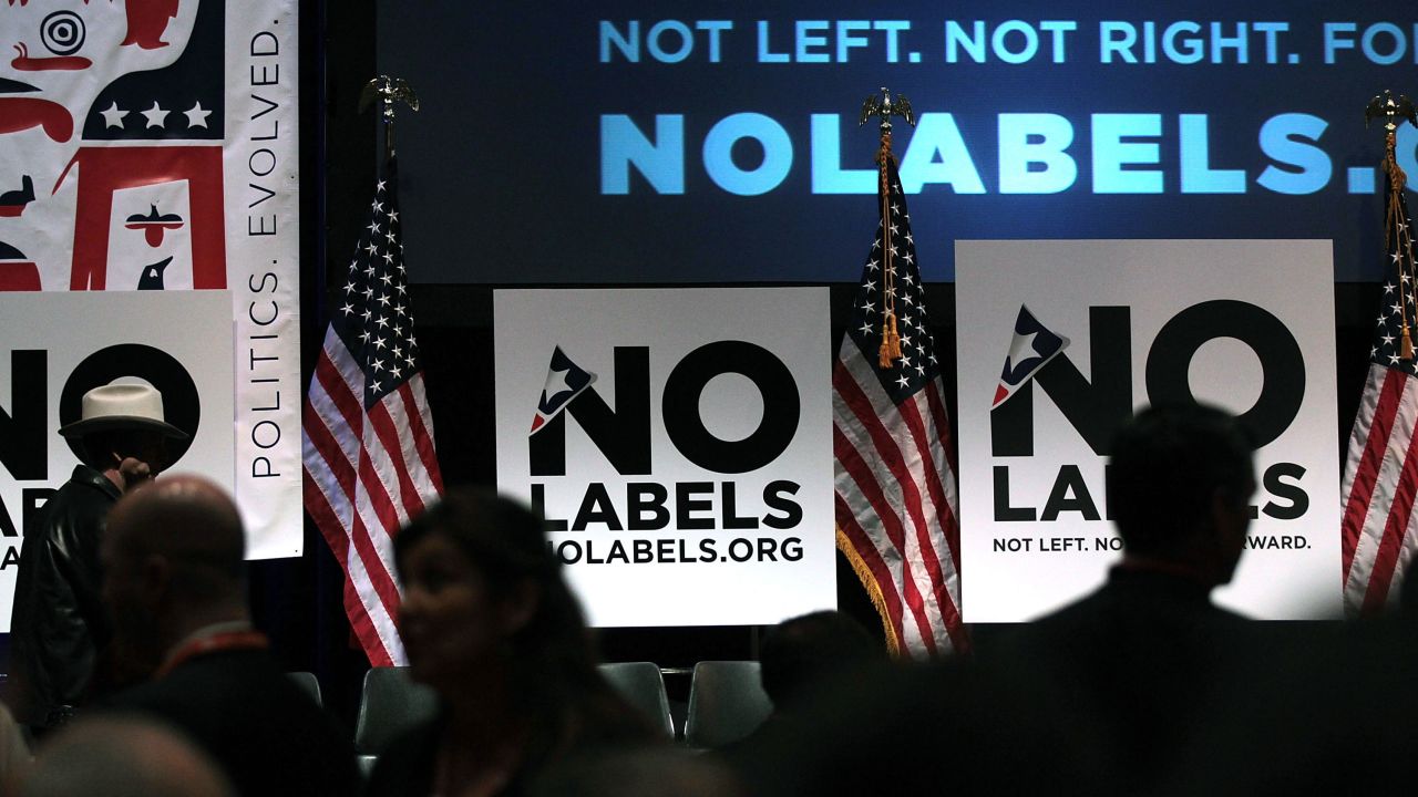 People attend the launch of the unaffiliated political organization known as No Labels December 13, 2010 at Columbia University in New York City. 
