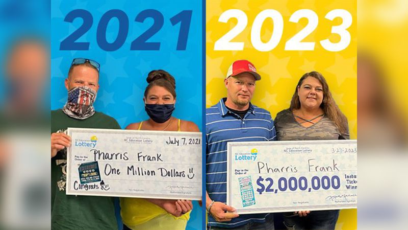 North Carolina man wins 2 million lottery after winning 1