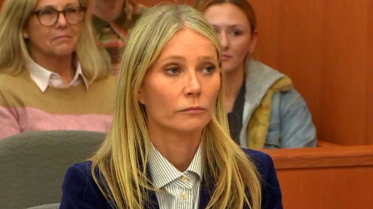 Gwyneth Paltrow listens as the verdict is read on March 30, 2023, in Park City, Utah.