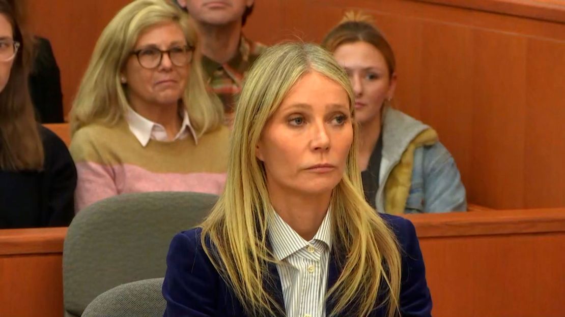 Gwyneth Paltrow listens as the verdict is read on March 30, 2023, in Park City, Utah.