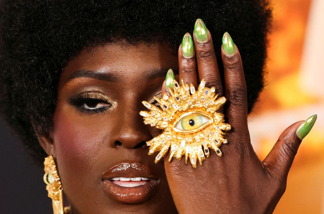 Actress Jodie Turner-Smith attends the Los Angeles premiere for the film "Murder Mystery 2" on Tuesday, March 28.