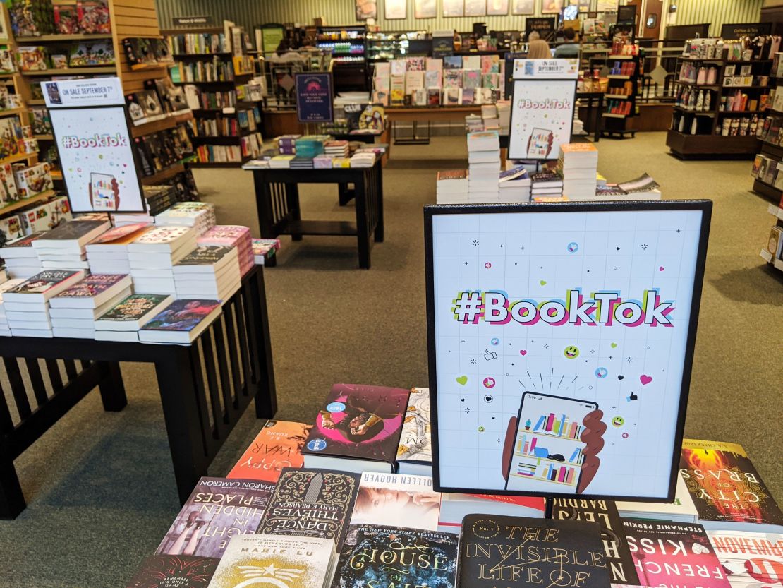 TikTok is such a potent trendsetter for books, stores like this Barnes & Noble in Scottsdale, Arizona, maintain collections of titles that get popular on the app. 