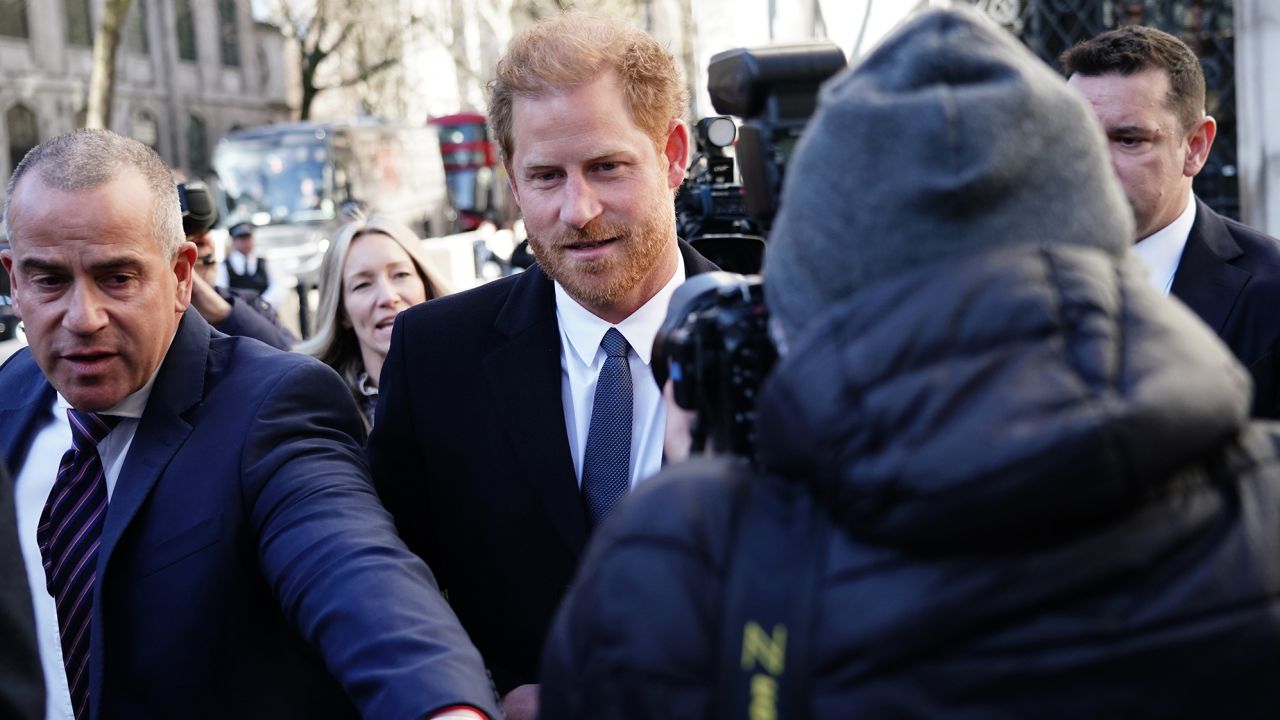 Prince Harry at the Royal Courts of Justice in London this week.