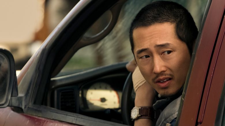 Steven Yeun as Danny who gets involved in a road-rage incident in "Beef."