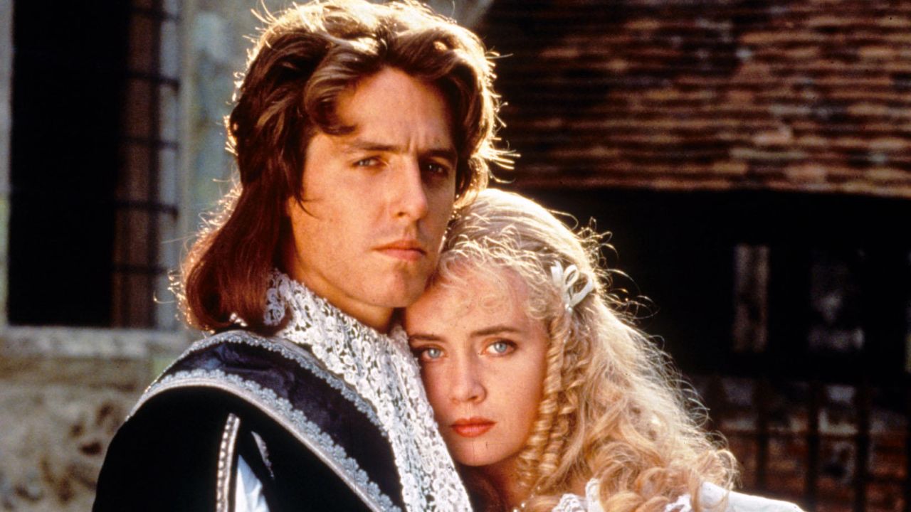 Hugh Grant and Lysette Anthony in "The Lady and the Highwayman."