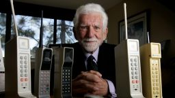 Martin Cooper, who developed the first portable cellphone, warned against dialing and driving in his office in Del Mar, Calif., in November 2009. 