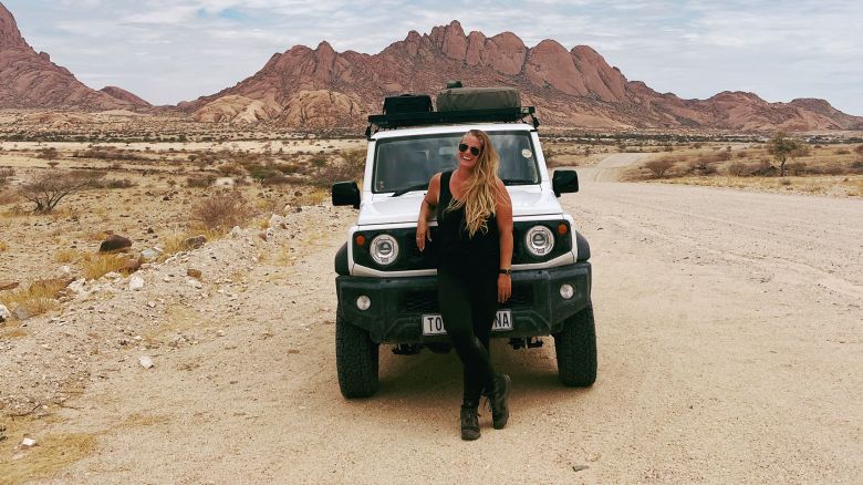 Loni James went on a road trip to Namibia, where she had a date in the capital of Windhoek.