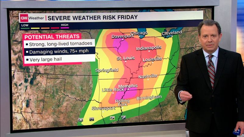 Severe weather risk across Midwest and parts of the South, as ‘high risk’ storm alert issued | CNN