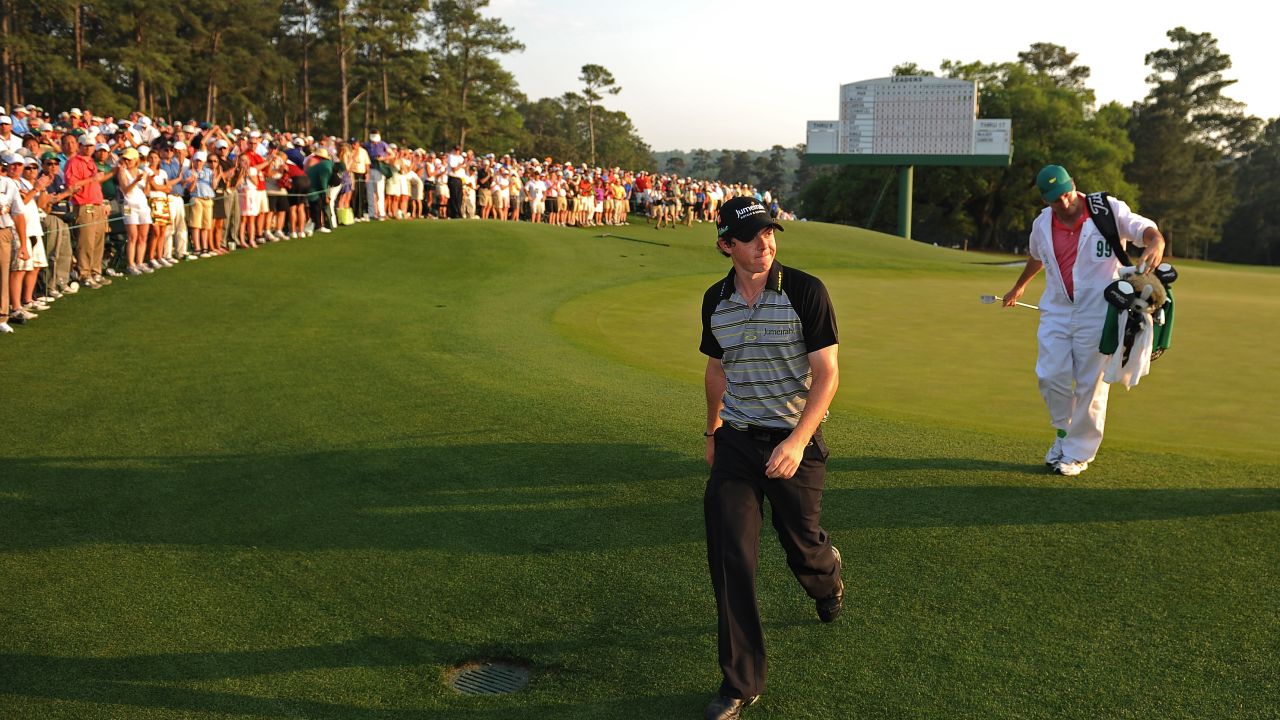 McIroy was applauded off the 18th green by the Augusta crowd after finishing his final round.