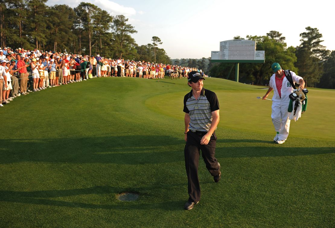 McIroy was applauded on the 18th green by the Augusta crowd after completing his final round.