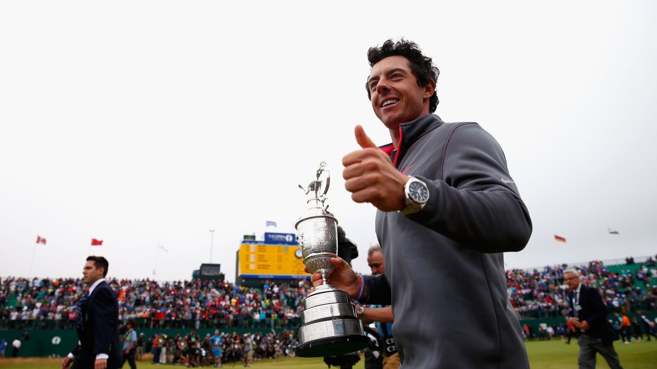 A two-stroke victory at Royal Liverpool saw McIlroy clinch the Open Championship in 2014.
