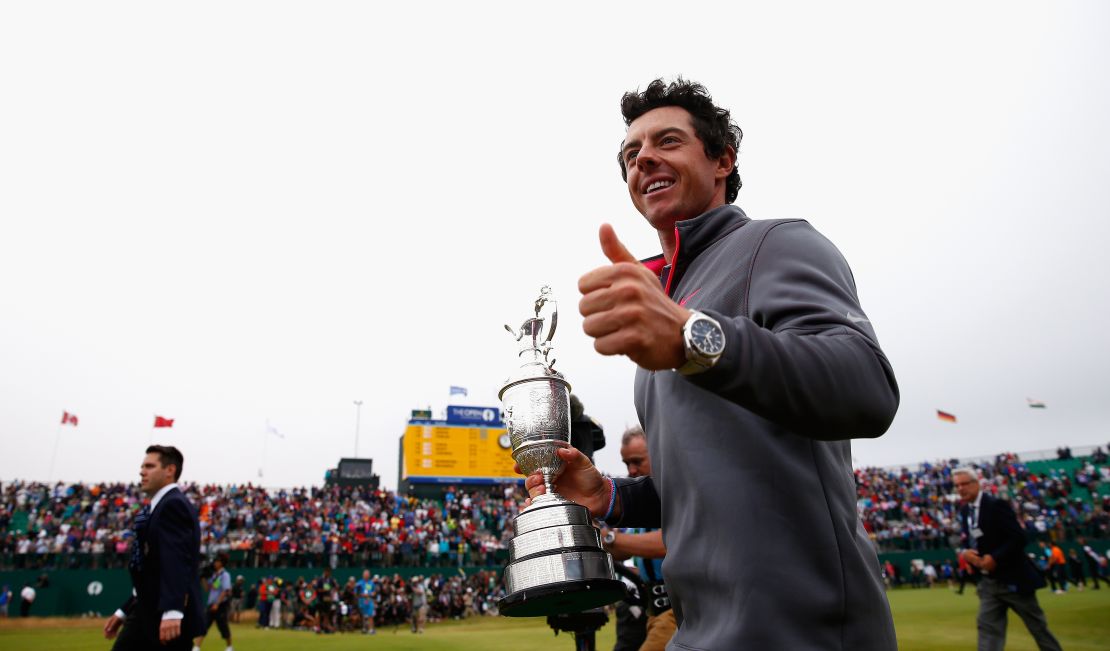 A two-stroke victory at Royal Liverpool helped McIlroy win the Open Championship in 2014.
