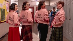 Tricia Fukuhara, Marisa Davila, Cheyenne Wells and Ari Notartomaso in "Grease: Rise of the Pink Ladies."
